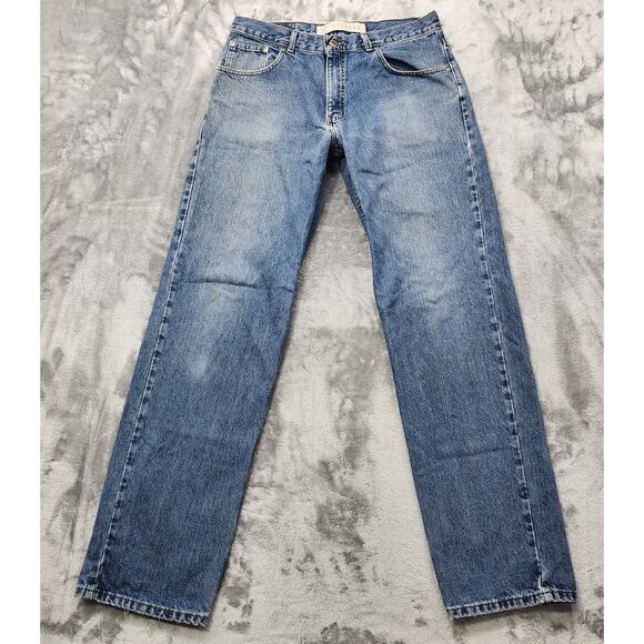 Vintage Arizona Jeans Mens 36X36 Blue Relaxed Fit Distressed Straight Leg Casual - Picture 1 of 15